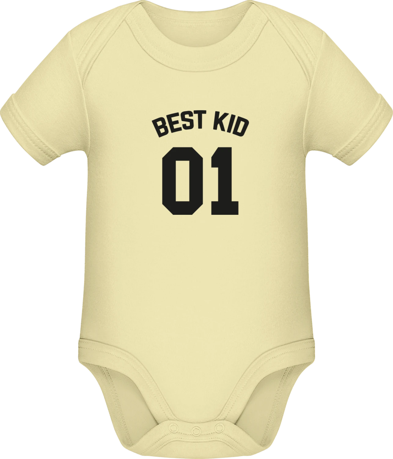 Best Kid 01 - Lemon Sonar SSL organic babybodsuit - Front