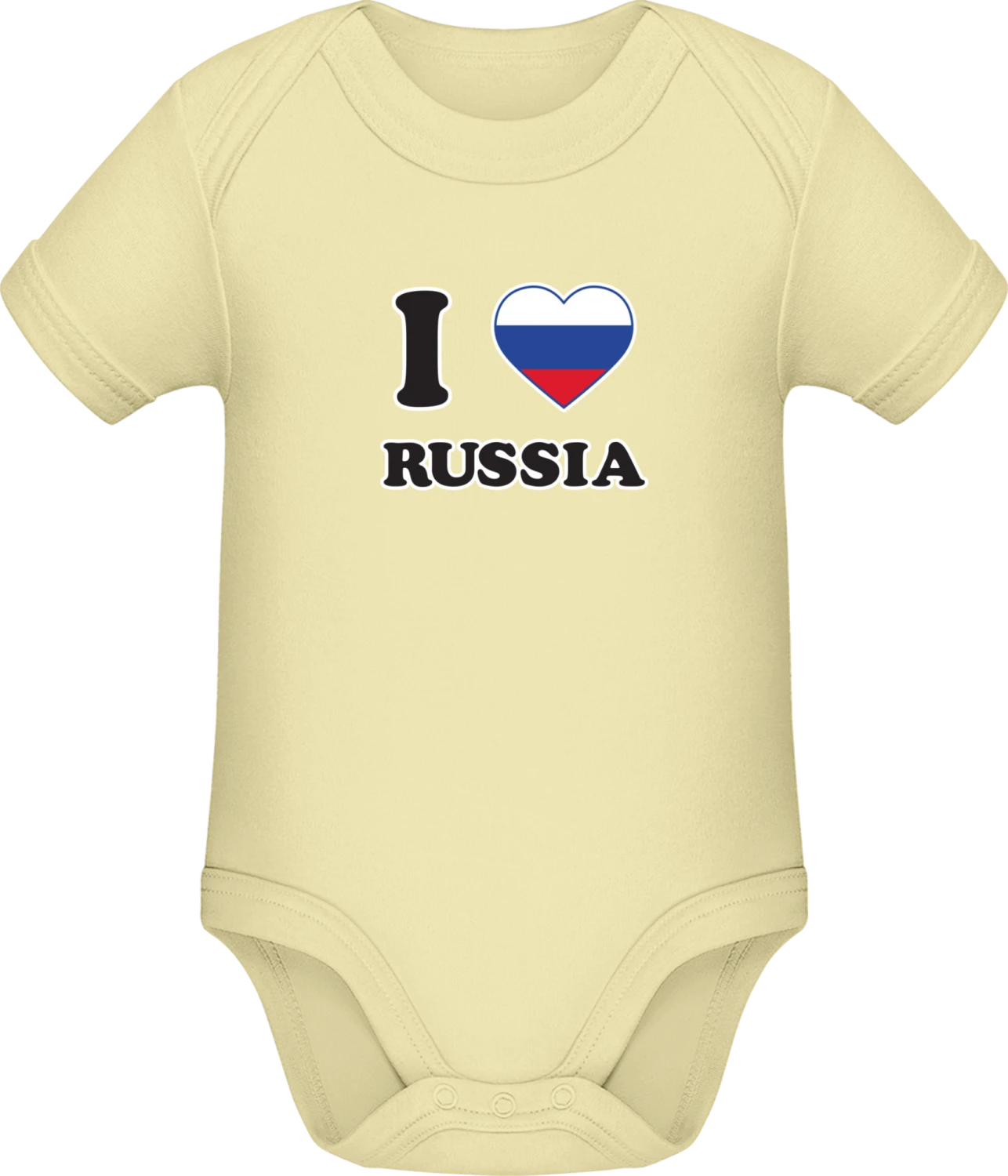 I Love Russia - Lemon Sonar SSL organic babybodsuit - Front