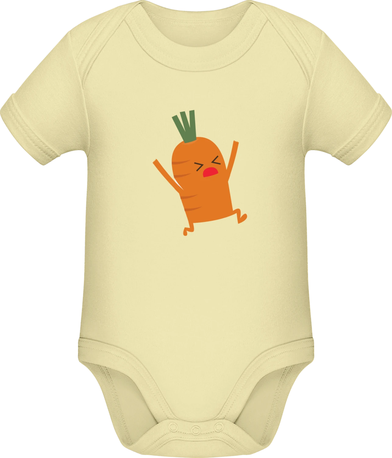 Screaming Carrot - Lemon Sonar SSL organic babybodsuit - Front