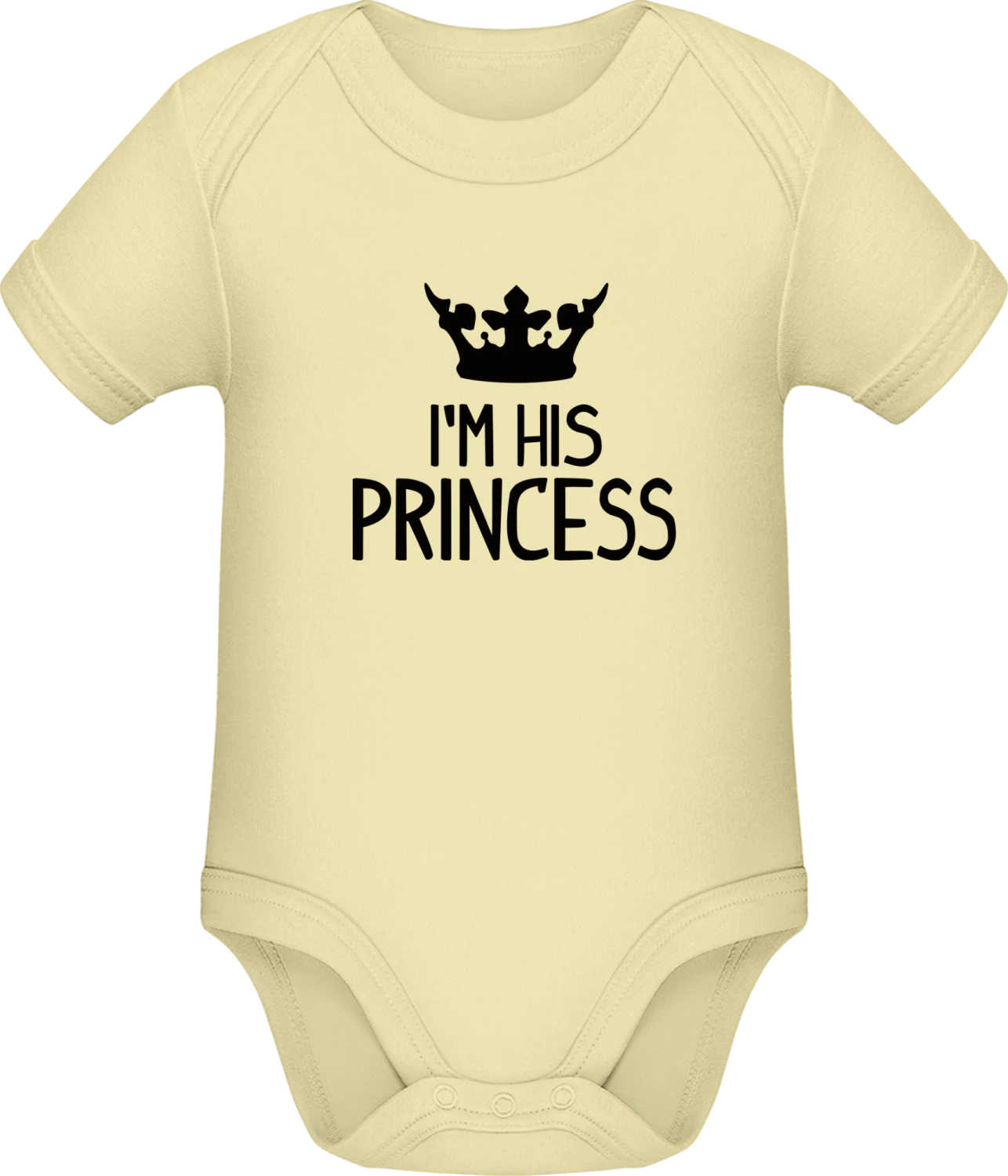 I'm His Princess - Lemon Sonar SSL organic babybodsuit - Front