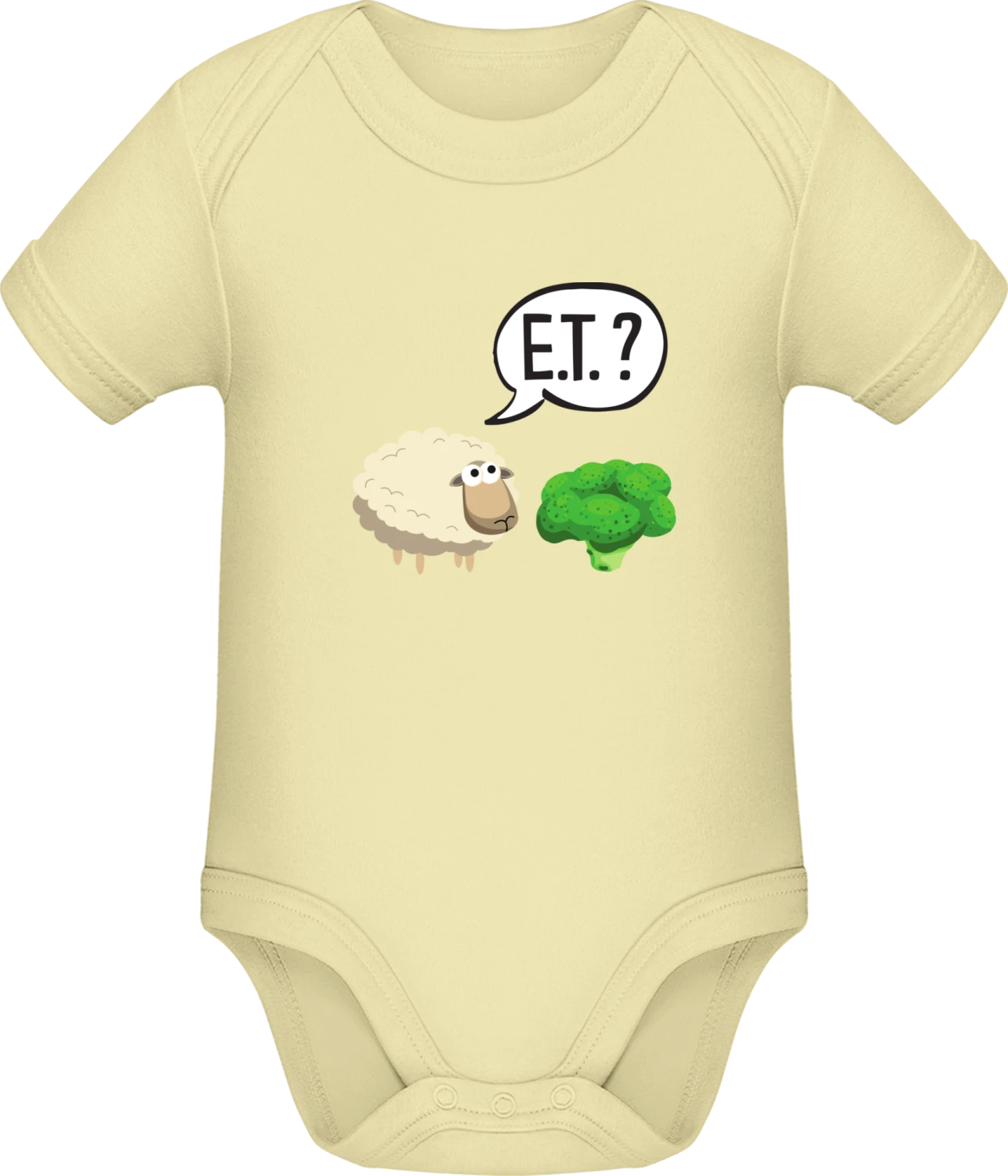 Sheep ET - Lemon Sonar SSL organic babybodsuit - Front