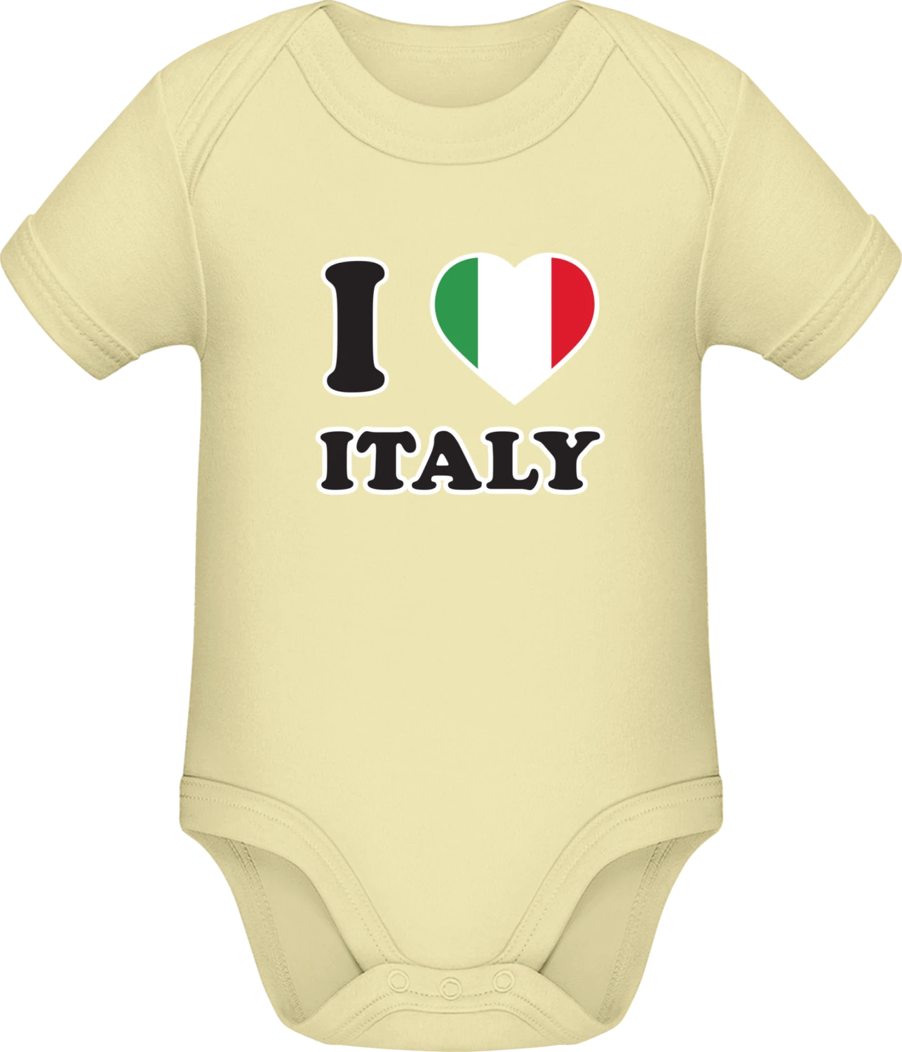 I Love Italy - Lemon Sonar SSL organic babybodsuit - Front