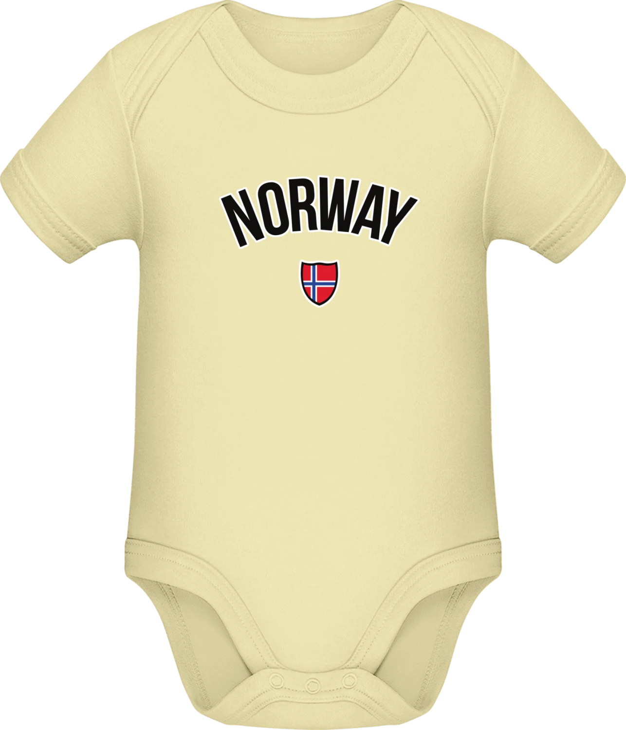 NORWAY Fan - Lemon Sonar SSL organic babybodsuit - Front