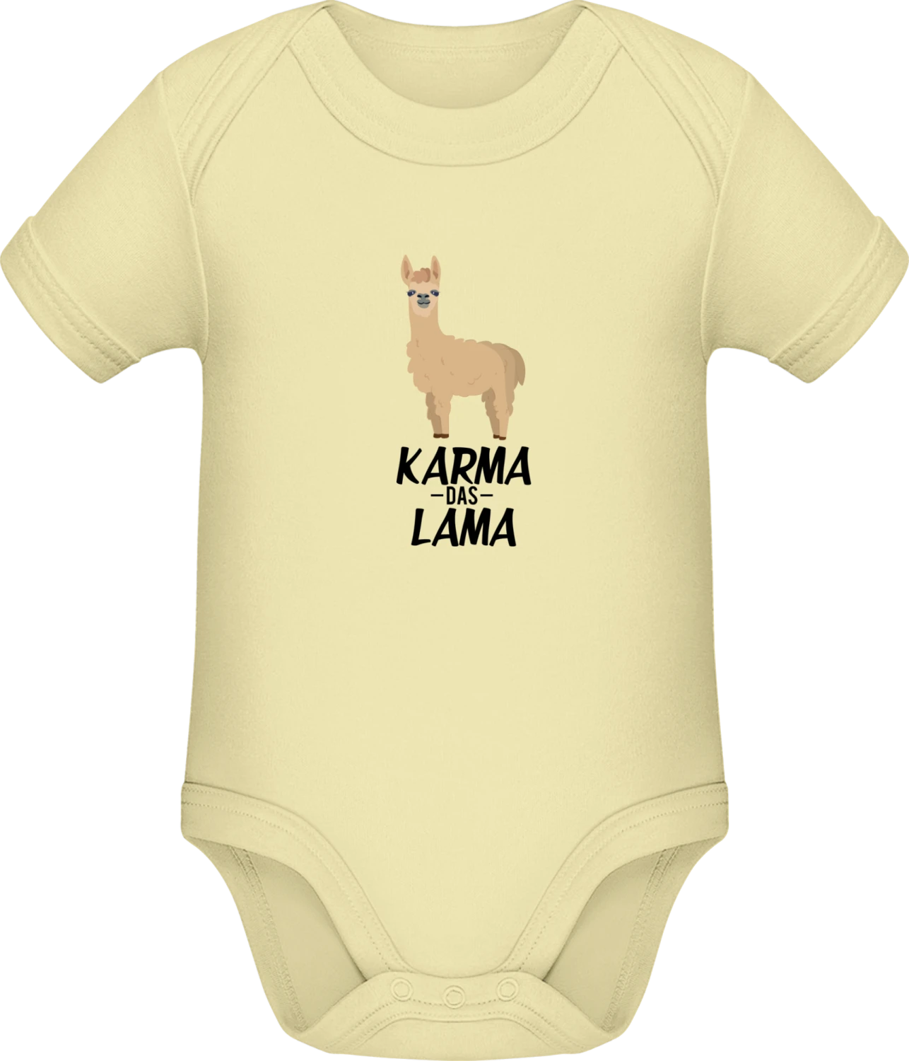 Karma das Lama - Lemon Sonar SSL organic babybodsuit - Front