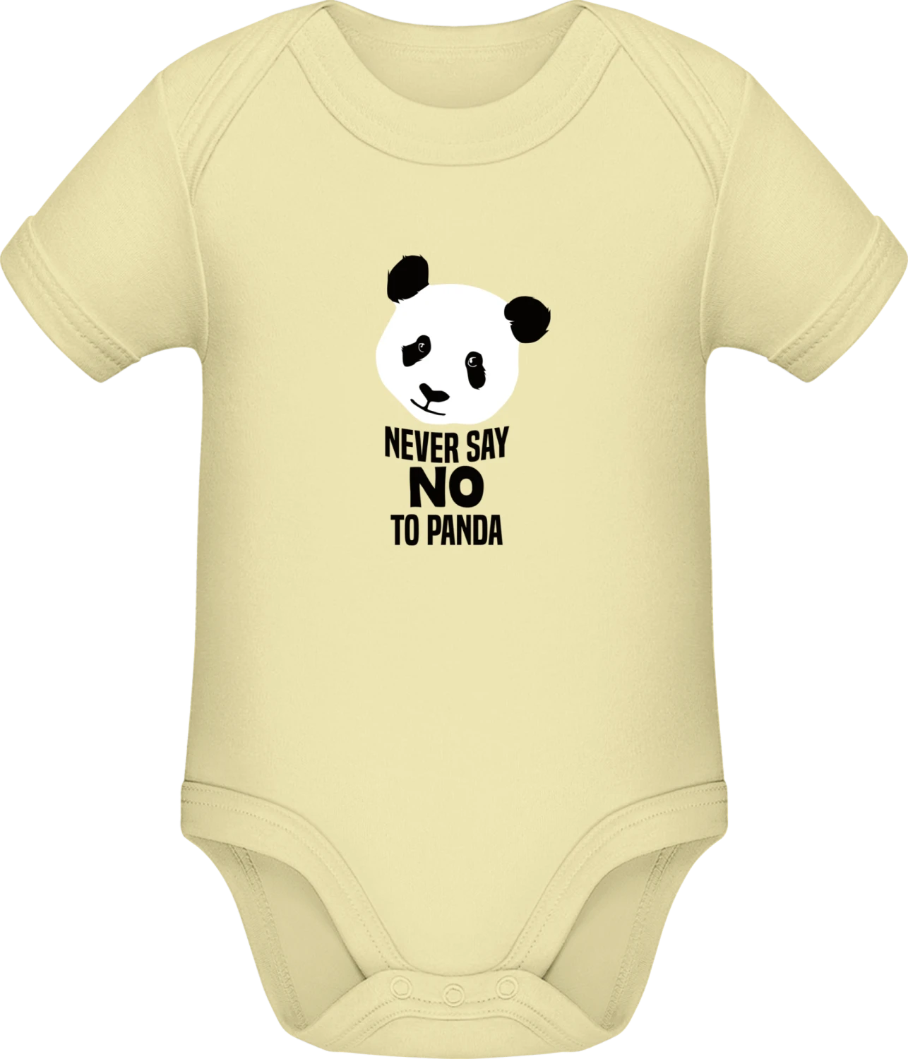 Never Say No To Panda - Lemon Sonar SSL organic babybodsuit - Front