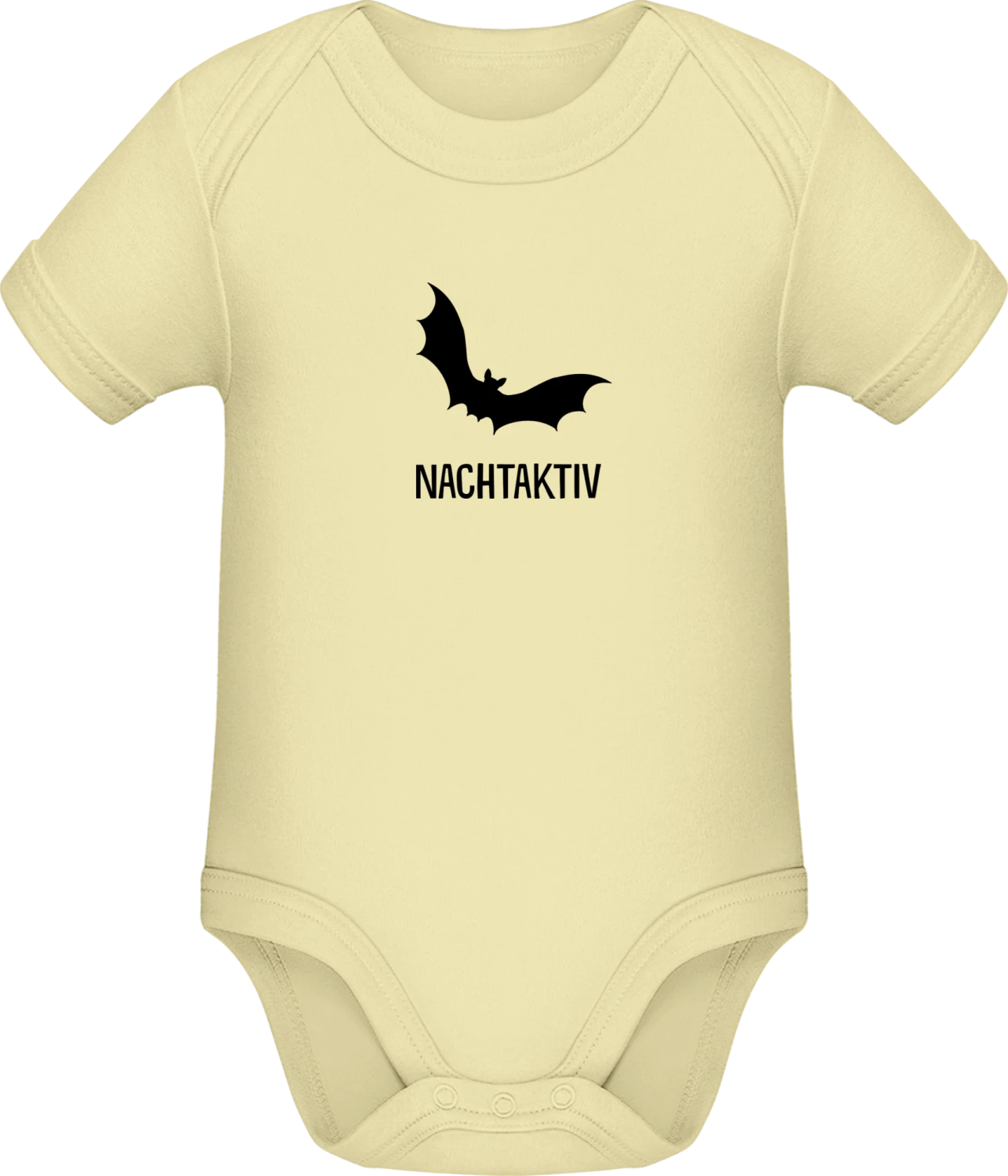 Nachtaktiv Fledermaus - Lemon Sonar SSL organic babybodsuit - Front