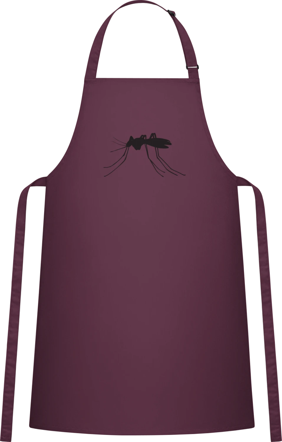 Stechmücke - Aubergine Cotton Bib Apron - Front