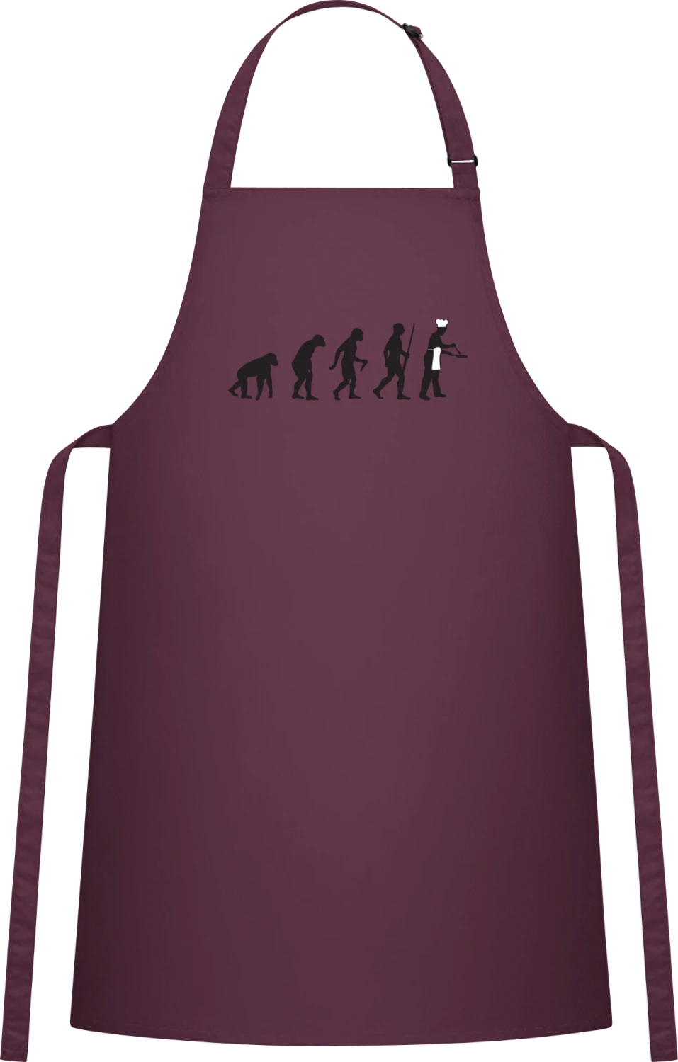 Cook Chef Evolution - Aubergine Cotton Bib Apron - Front