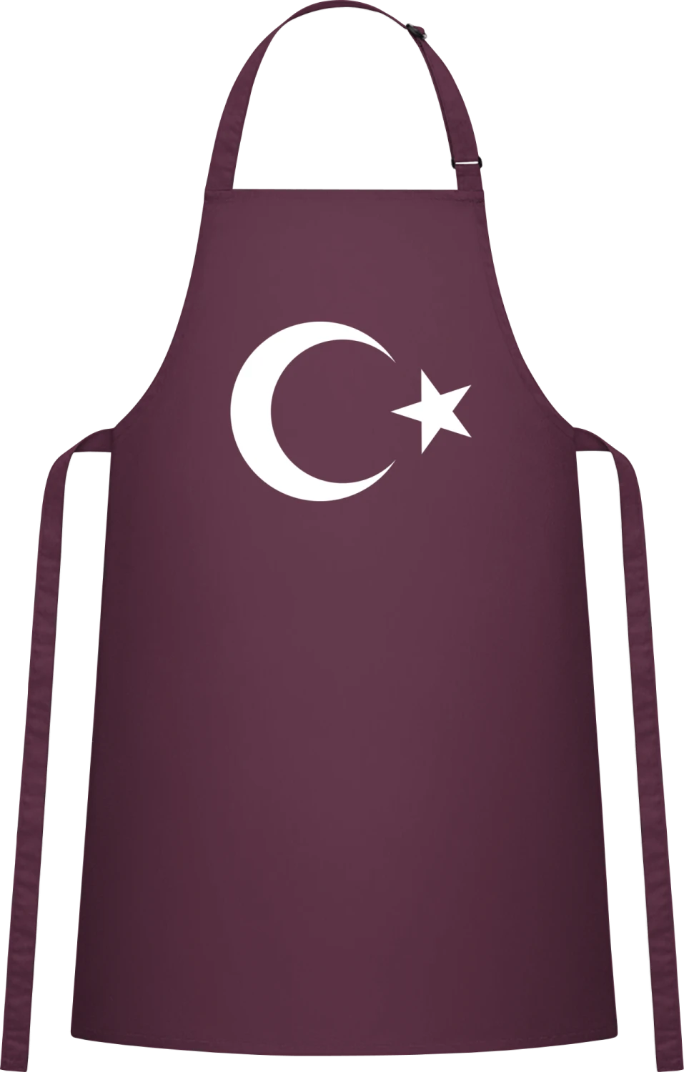 Türkei Türkiye - Aubergine Cotton Bib Apron - Front