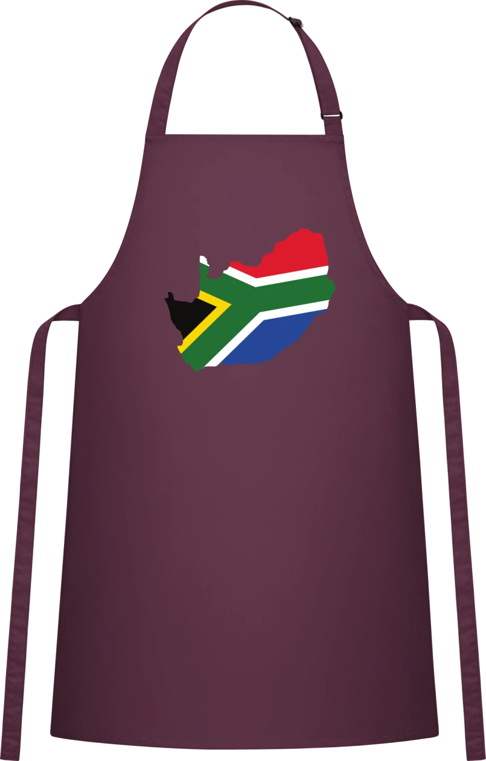 Südafrika - Aubergine Cotton Bib Apron - Front