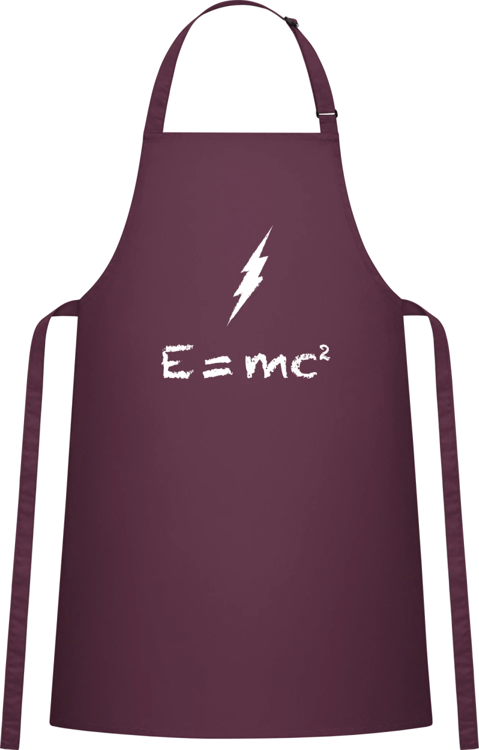 Energy Flash EMC2 - Aubergine Cotton Bib Apron - Front