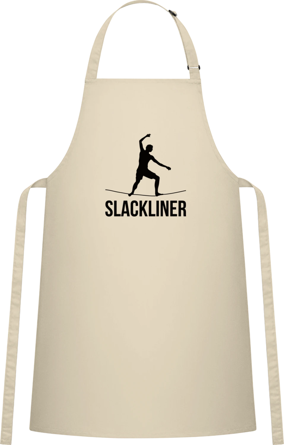 Slackliner - Natural Cotton Bib Apron - Front