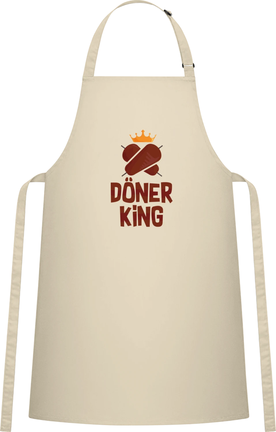 Döner King - Natural Cotton Bib Apron - Front