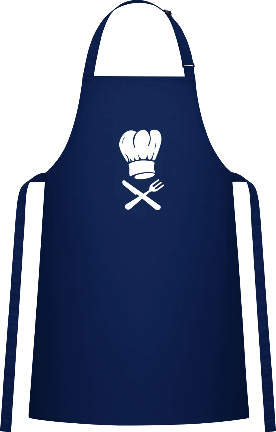 Koch - Navy Cotton Bib Apron - Front