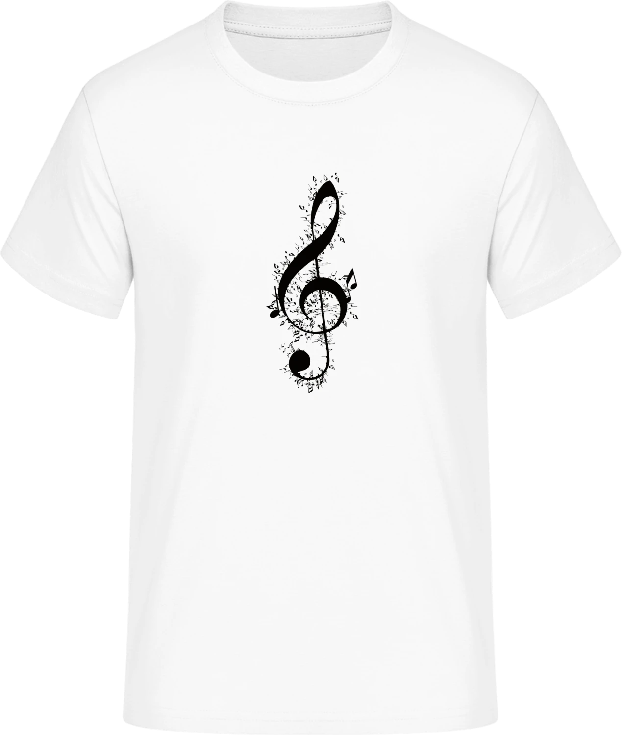 Stylish Music Note - Front_Weiß