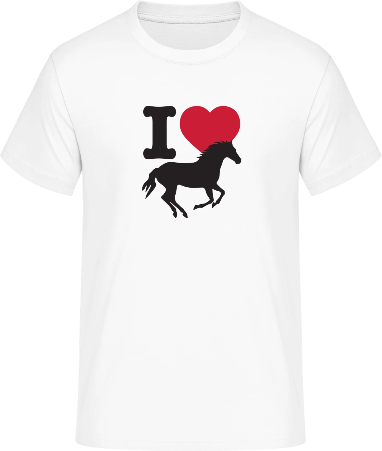 I Love Horses - Front_Weiß