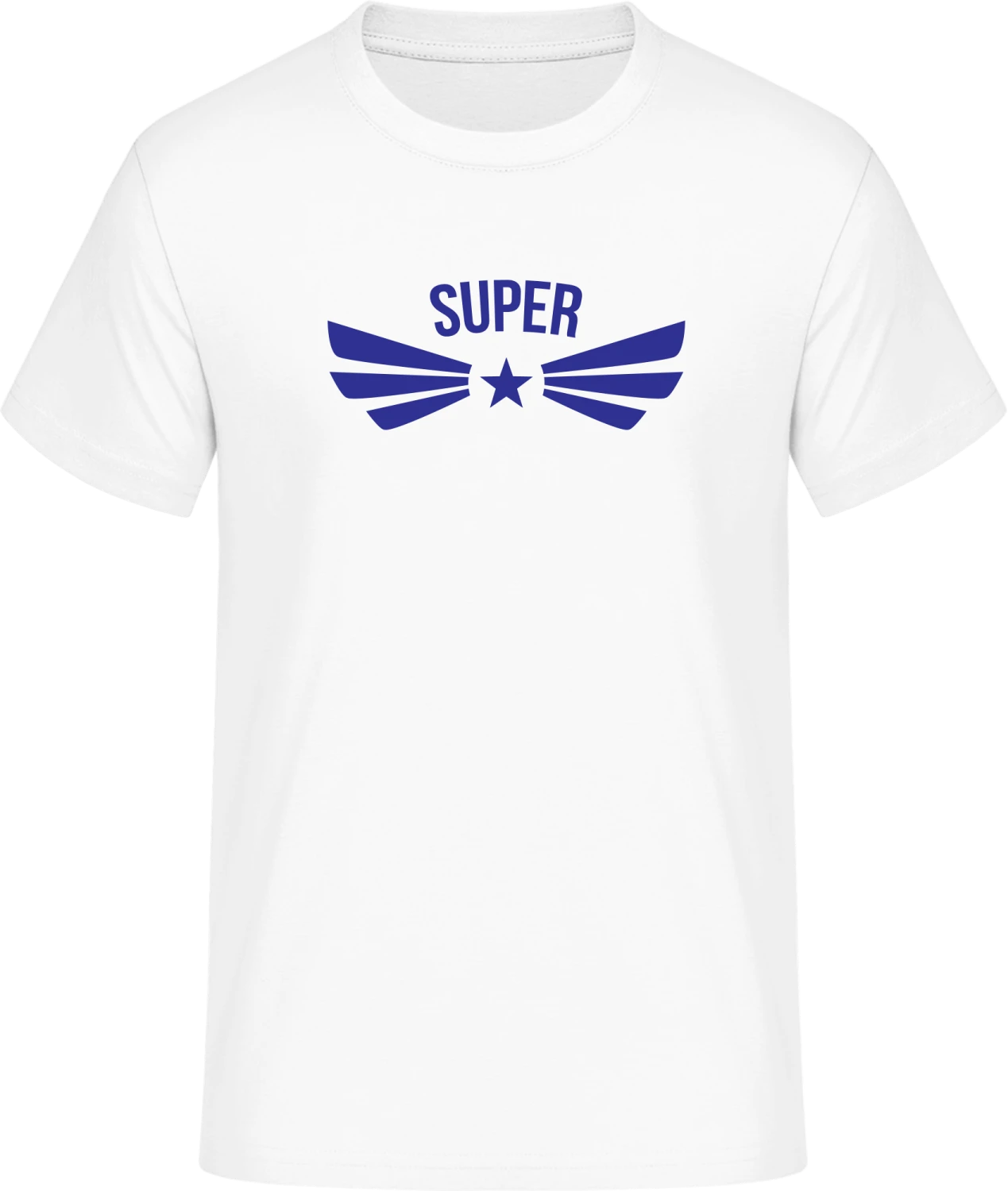 Winged Super + YOUR TEXT - Front_Weiß