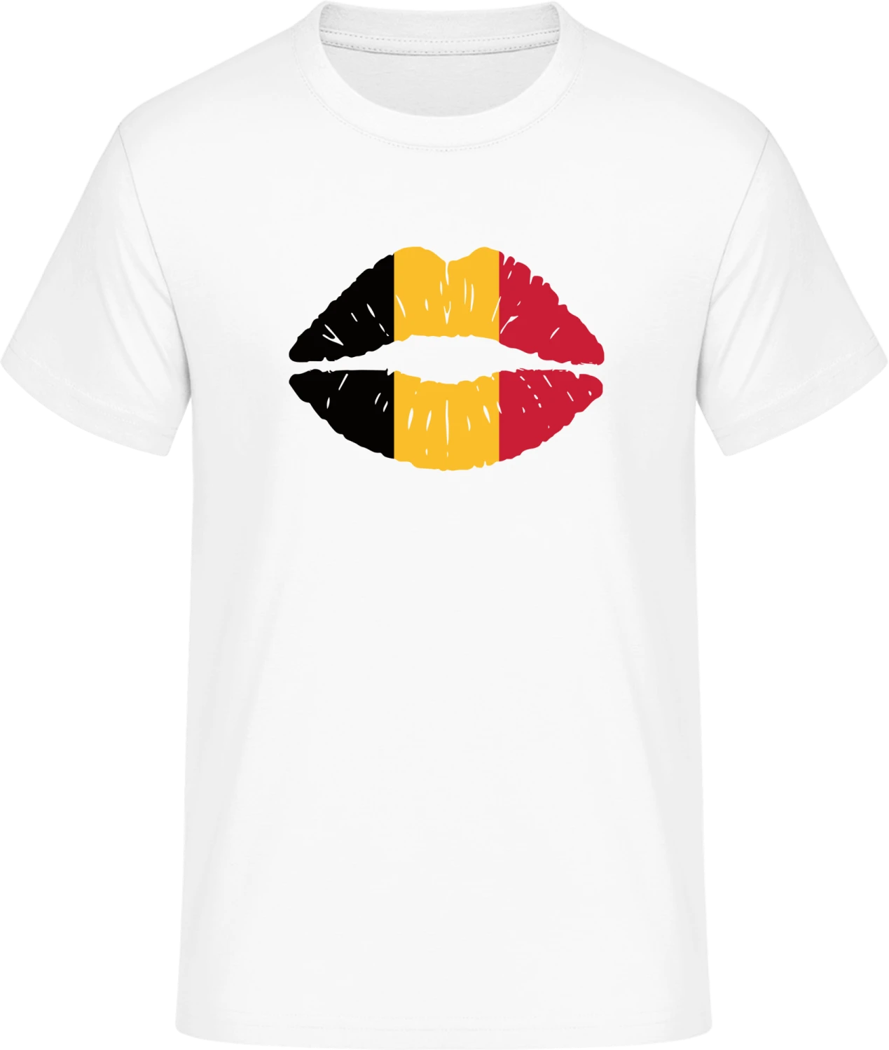 Belgium Kiss Flag - Front_Weiß