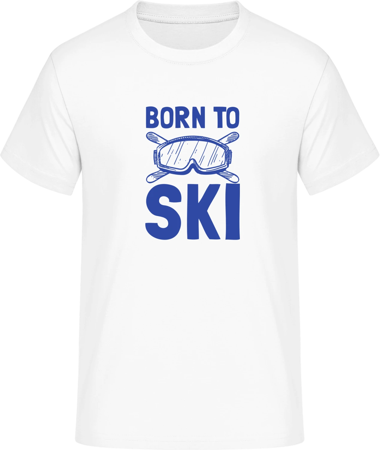 Born To Ski Logo - Front_Weiß