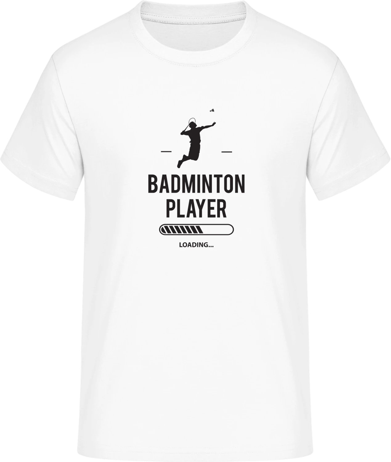 Badminton Player Loading - Front_Weiß