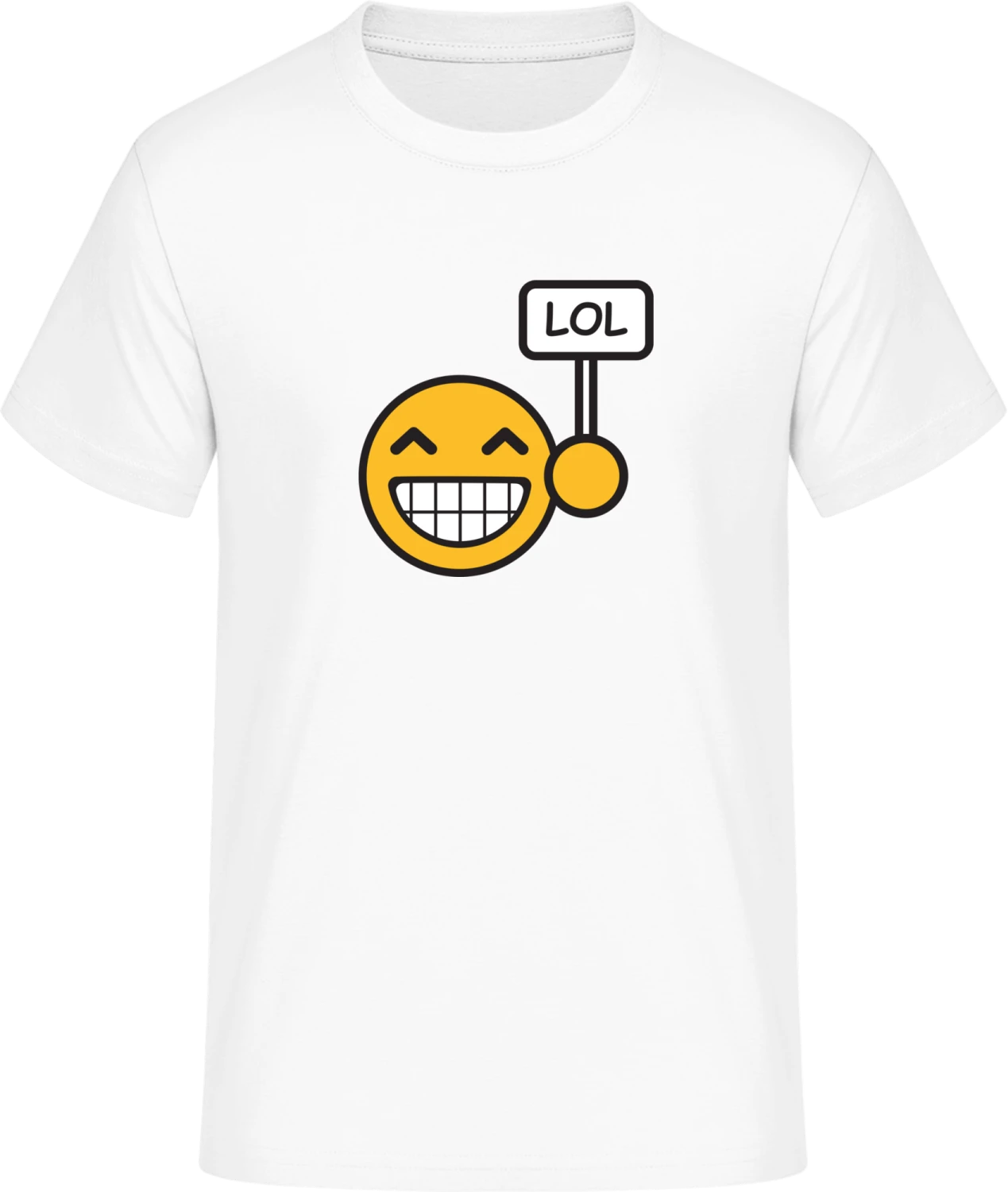 LOL Smiley Face - Front_Weiß