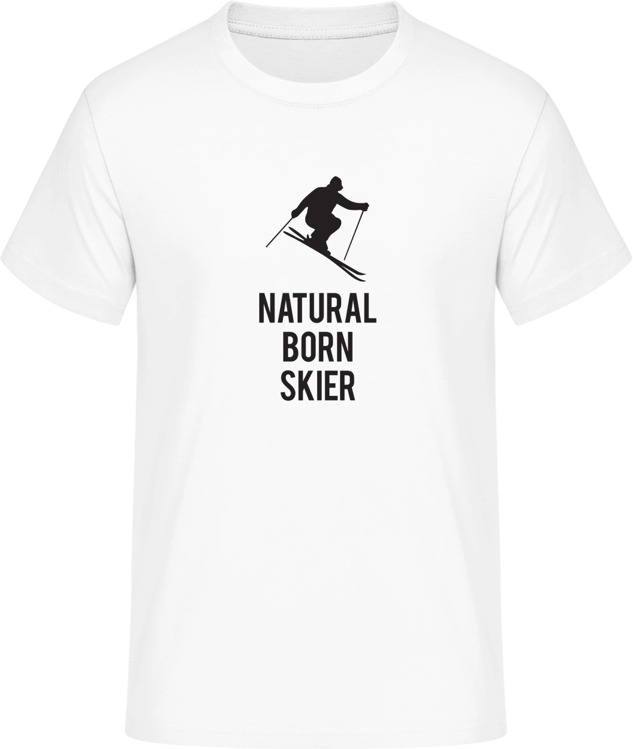 Natural Born Skier - Front_Weiß