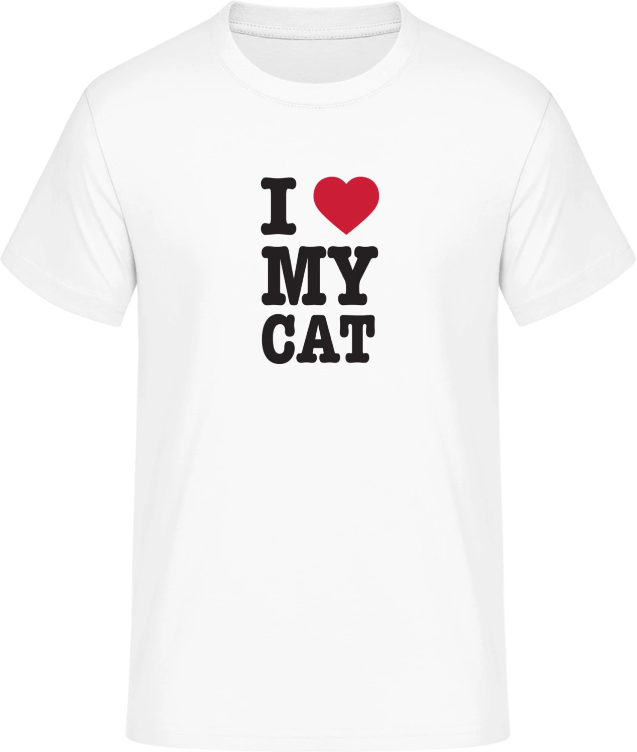 I Love My Cat - Front_Weiß