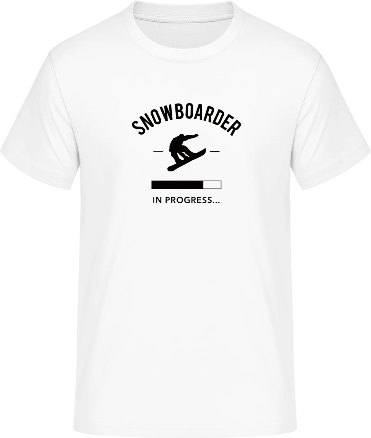 Snowboarder in Progress - Front_Weiß