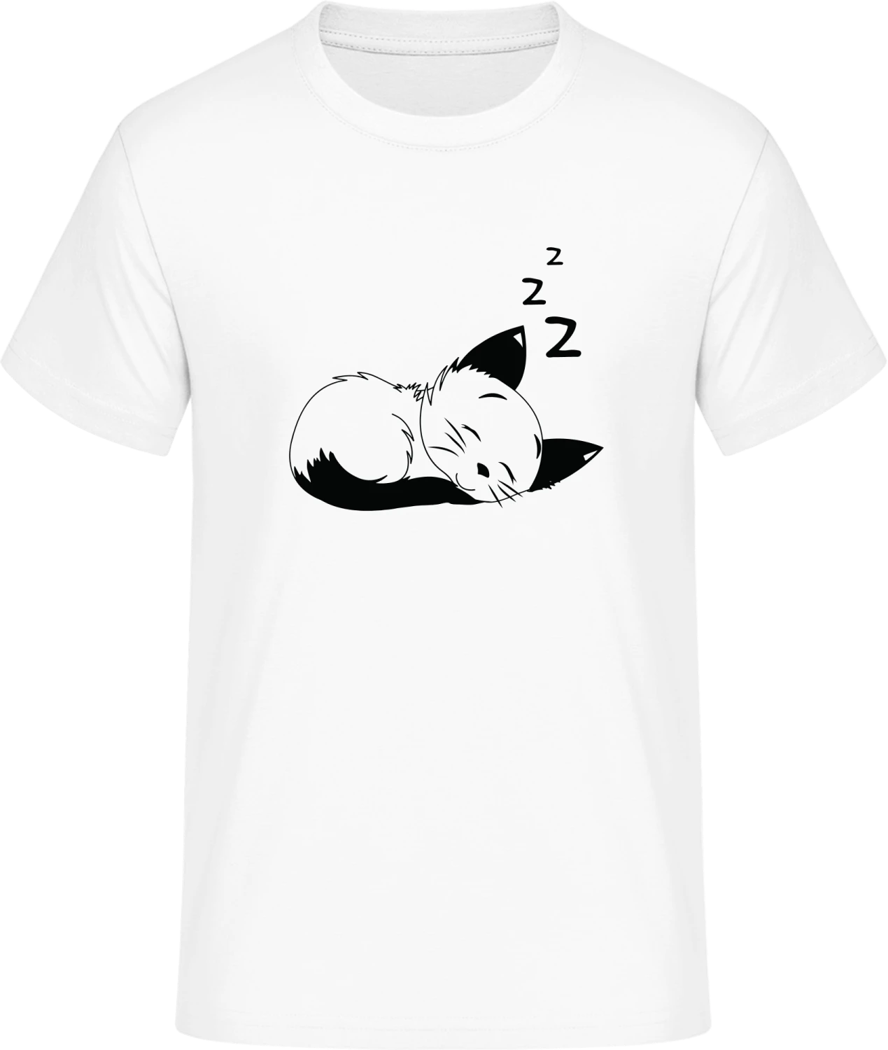 Sleeping Cat - Front_Weiß