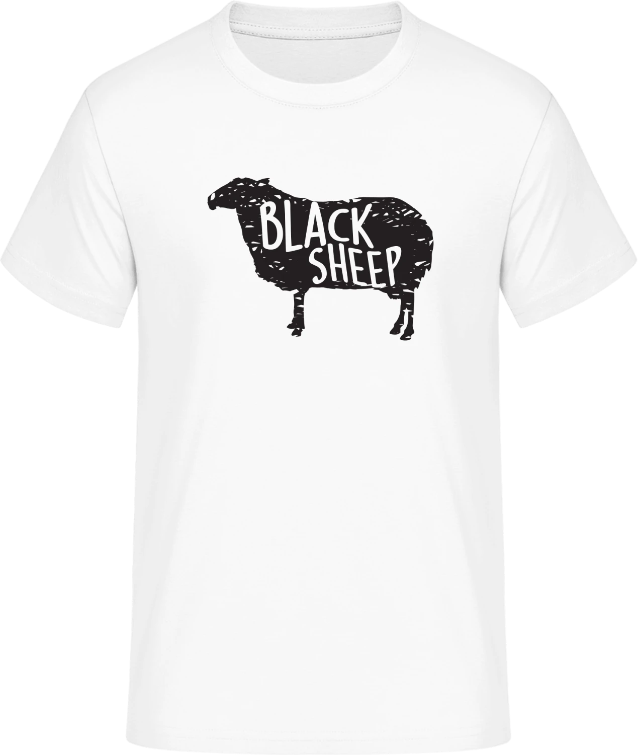 Black Sheep Silhouette - Front_Weiß