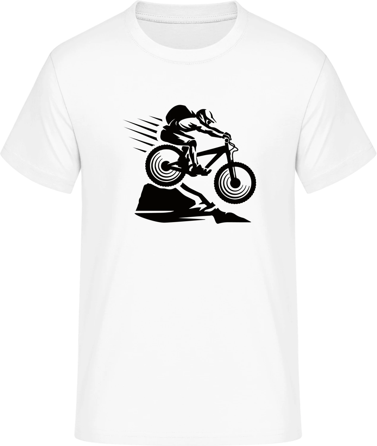 Mountainbiker - Front_Weiß