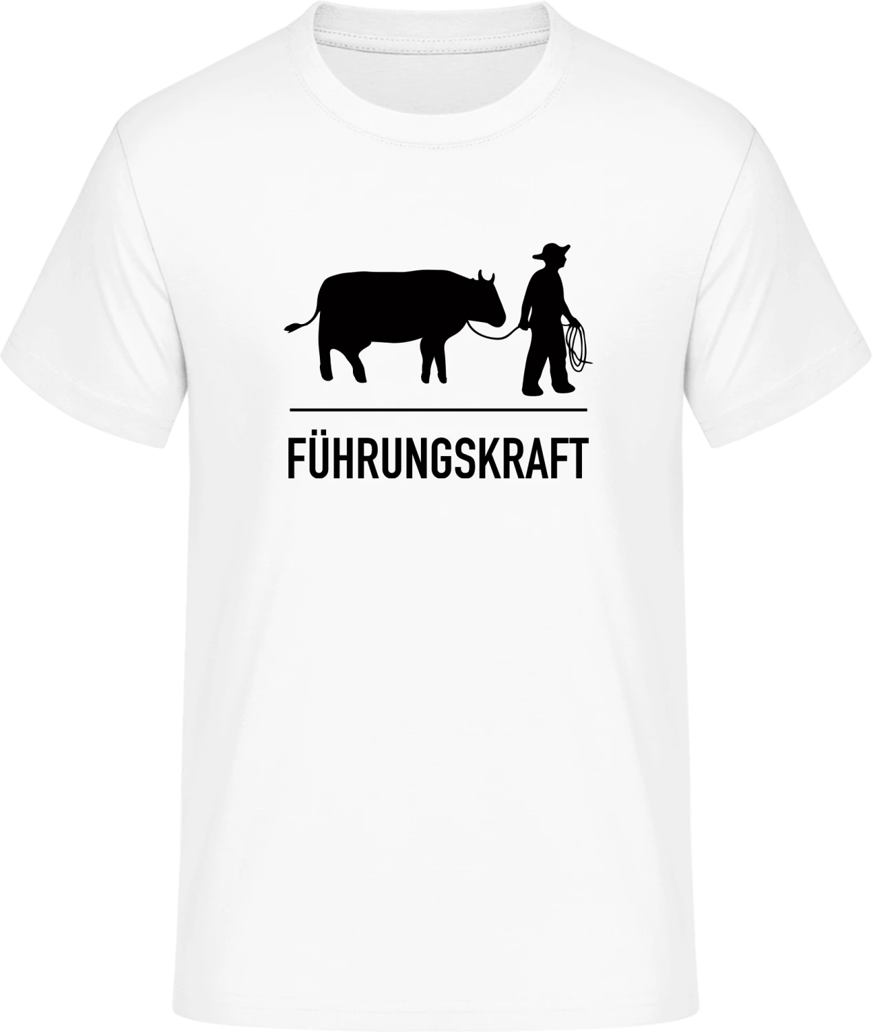 Führungskraft Kuh - Front_Weiß