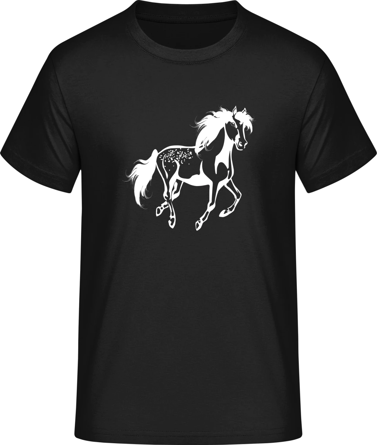 Stallion Horse - Front_Schwarz