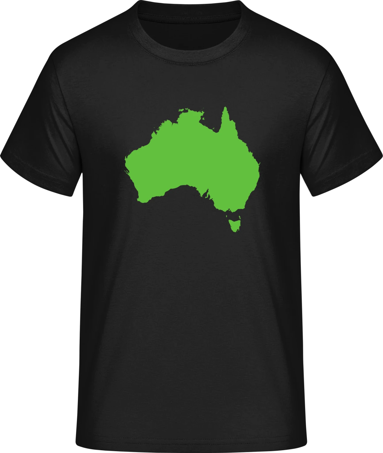 Australia Map - Front_Schwarz