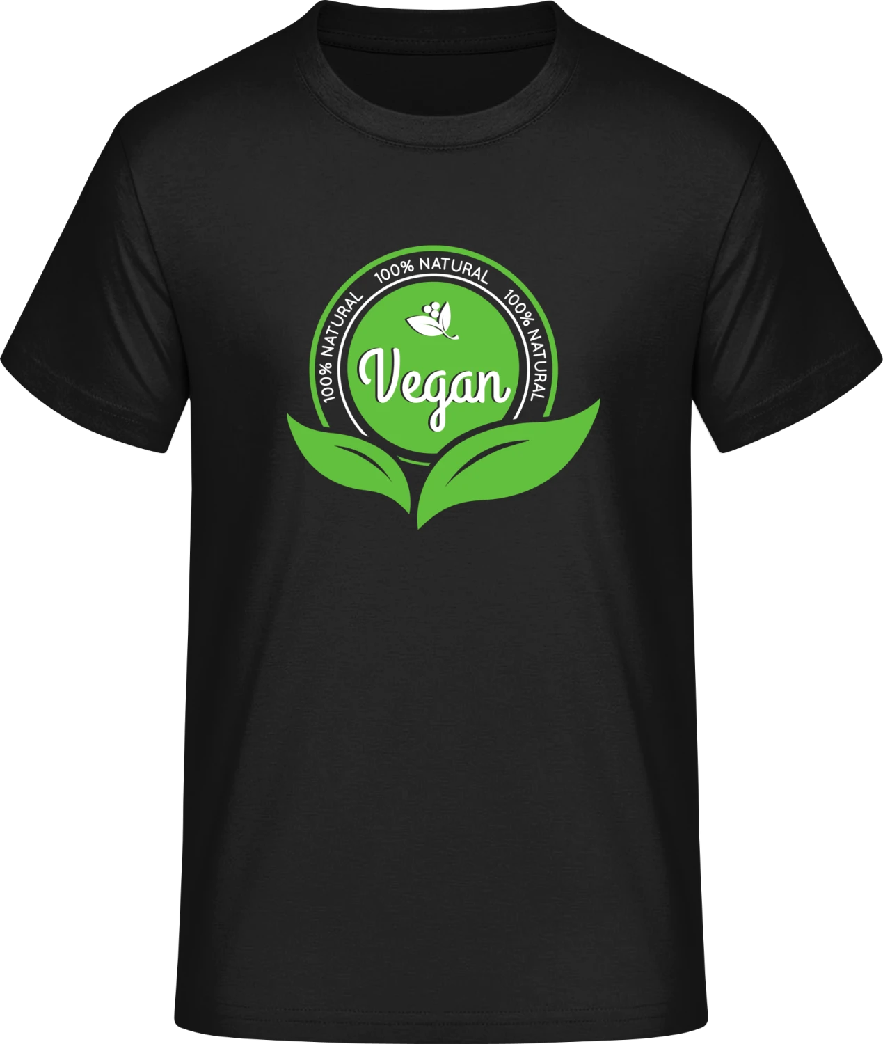 Vegan 100 Percent Natural - Front_Schwarz