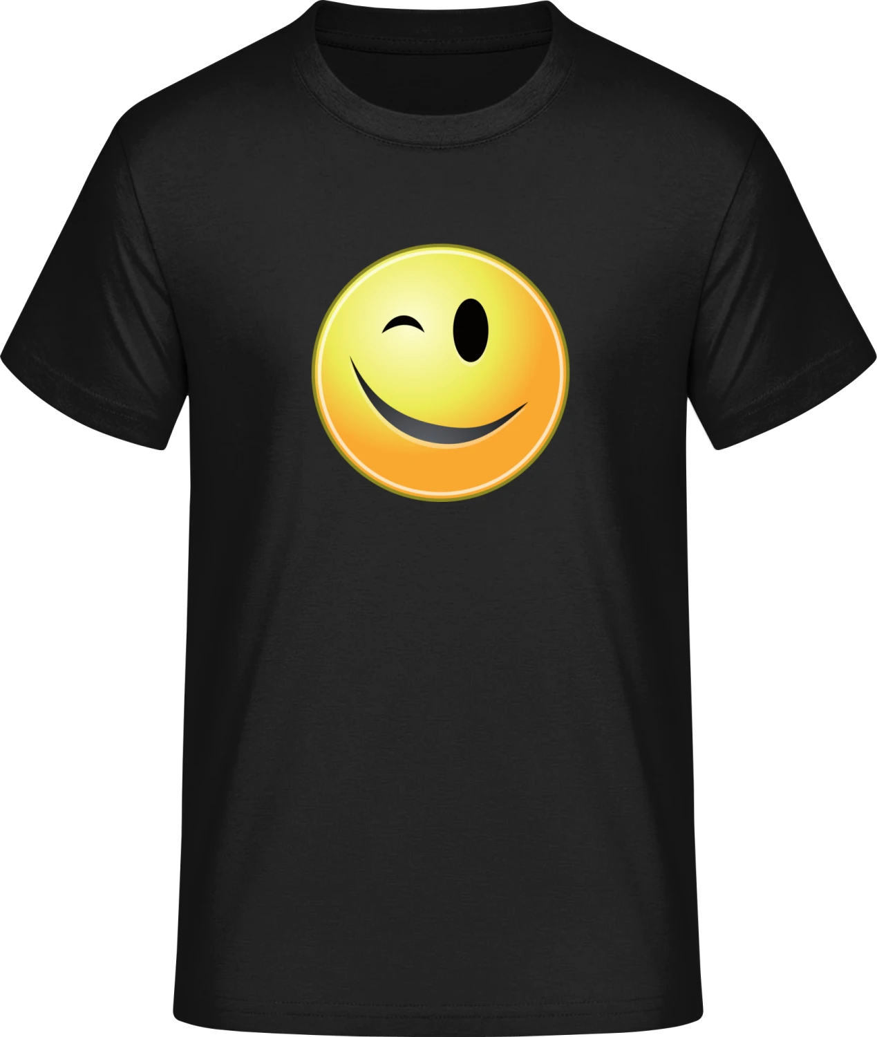 Wink Smiley - Front_Schwarz