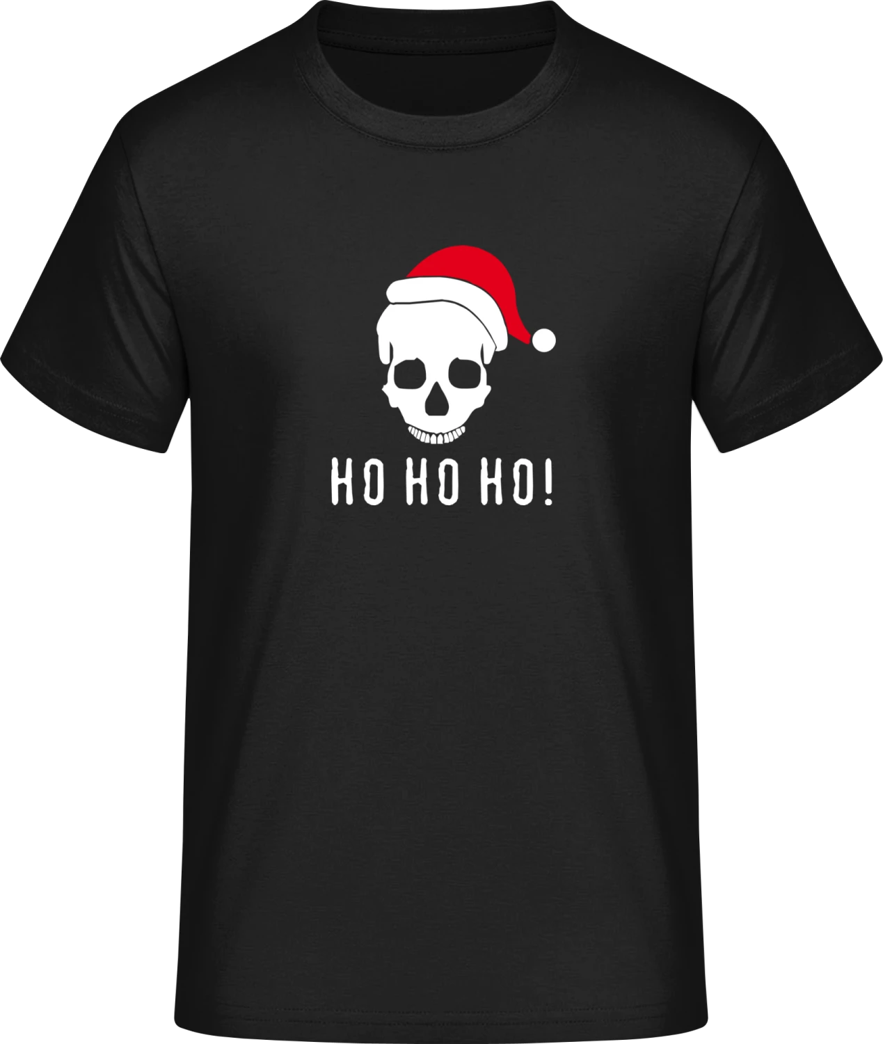 Ho Ho Ho Skull - Front_Schwarz