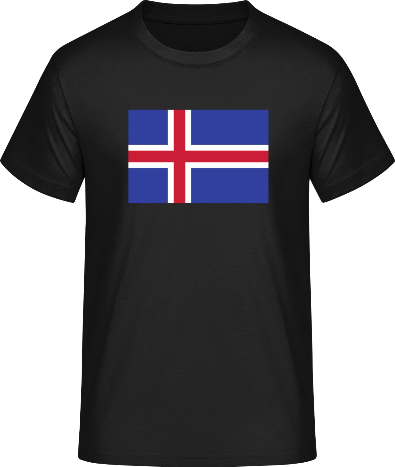 Iceland Flag - Front_Schwarz