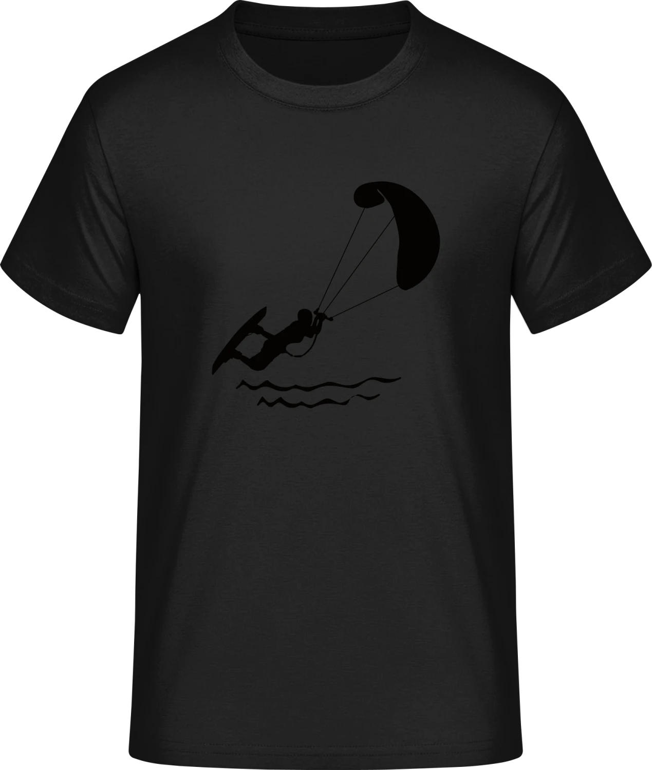 Kitesurfer Silhouette - Front_Schwarz