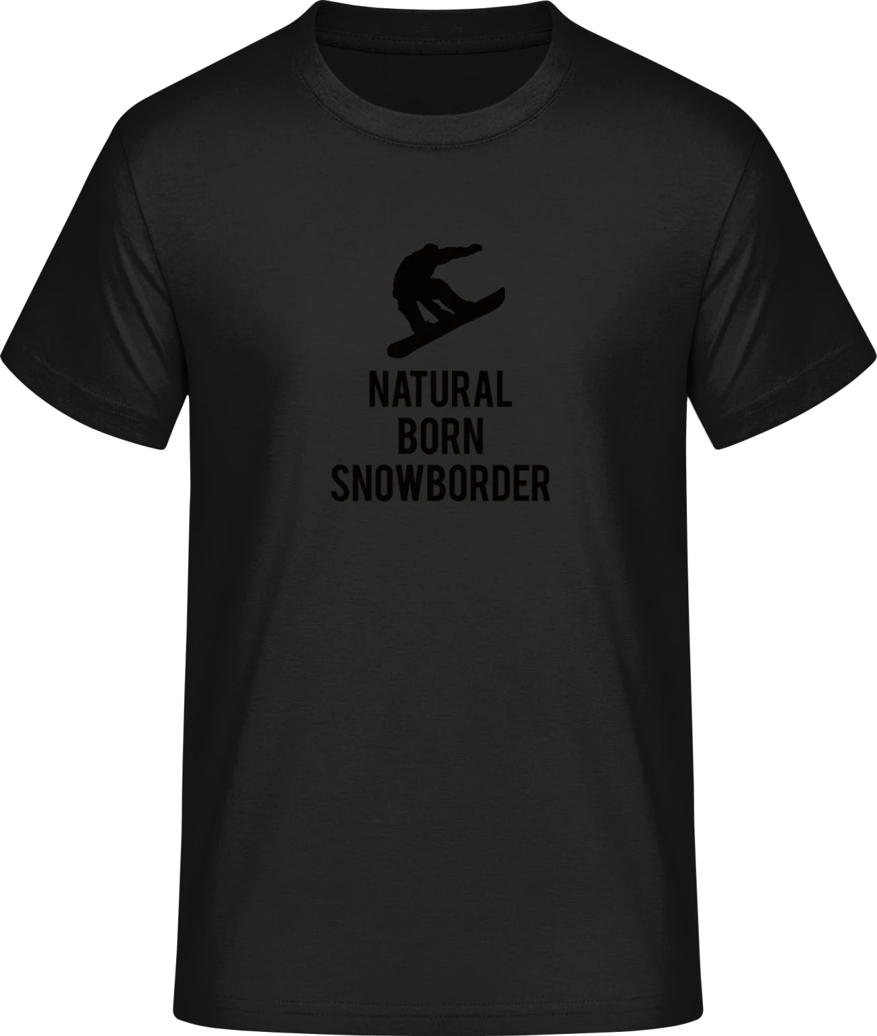 Natural Born Snowboarder - Front_Schwarz