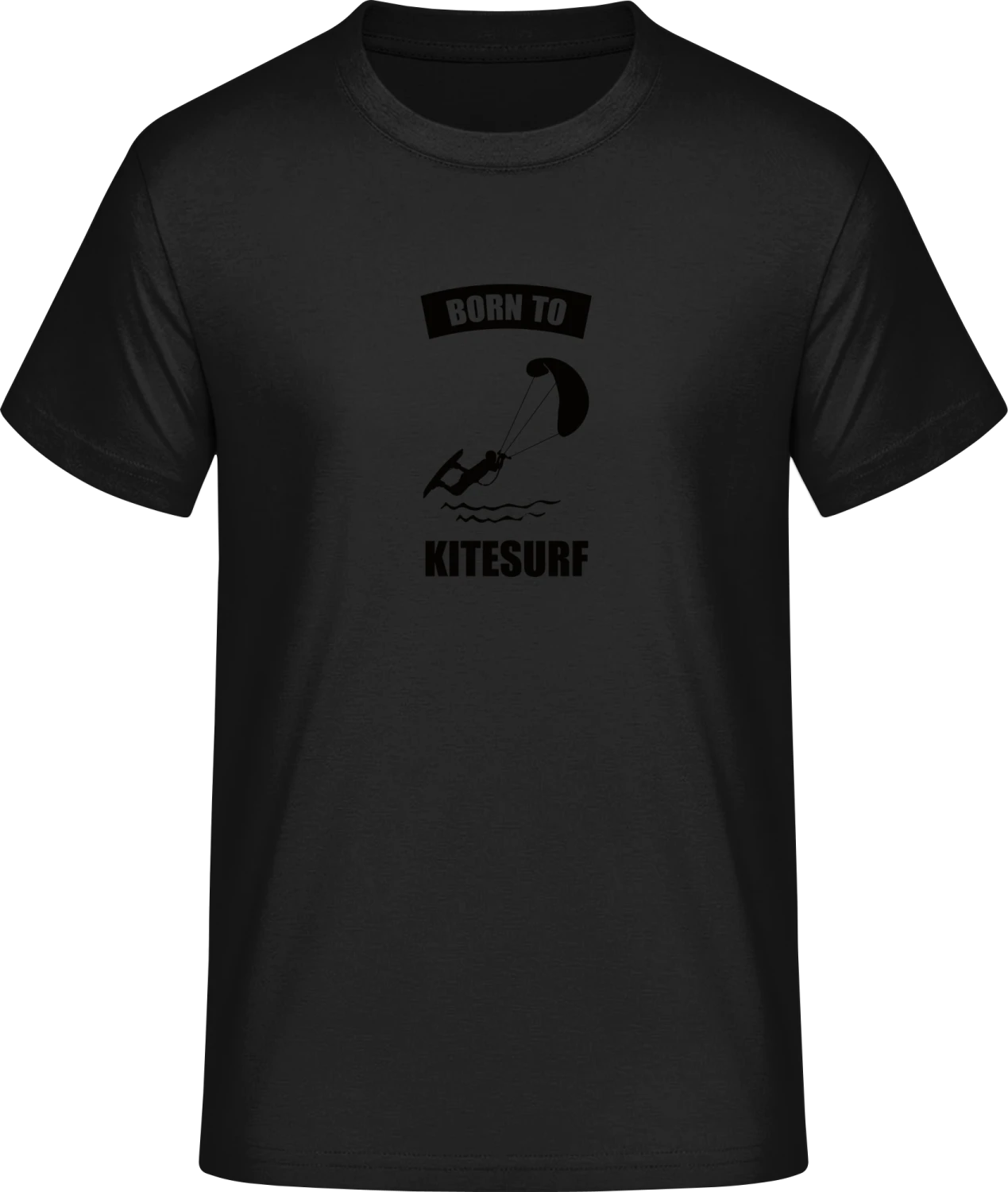 Born To Kitesurf - Front_Schwarz