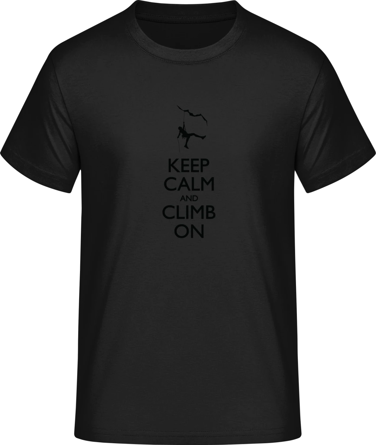 Keep Calm and Climb on - Front_Schwarz