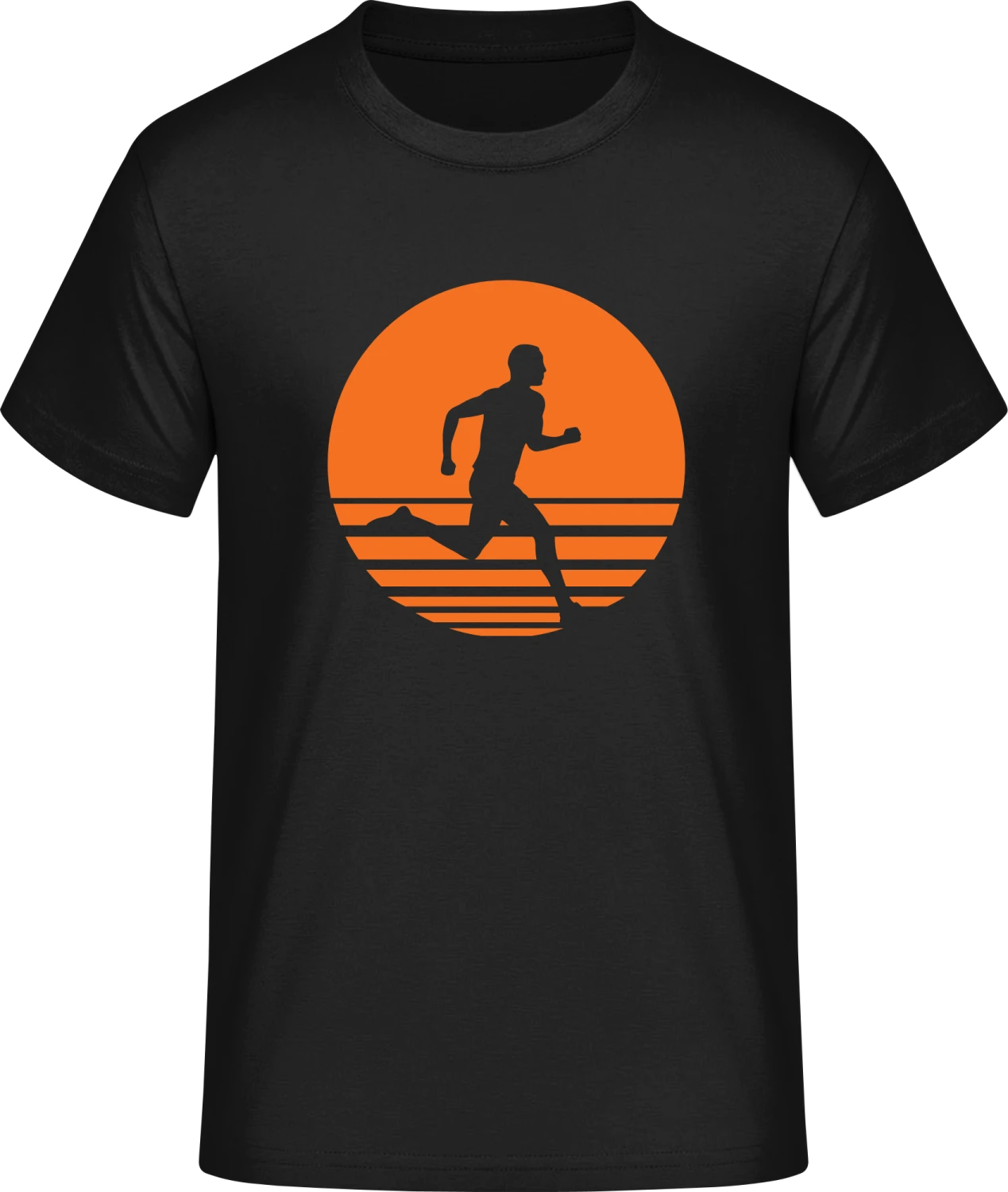 Sunset Jogging - Front_Schwarz