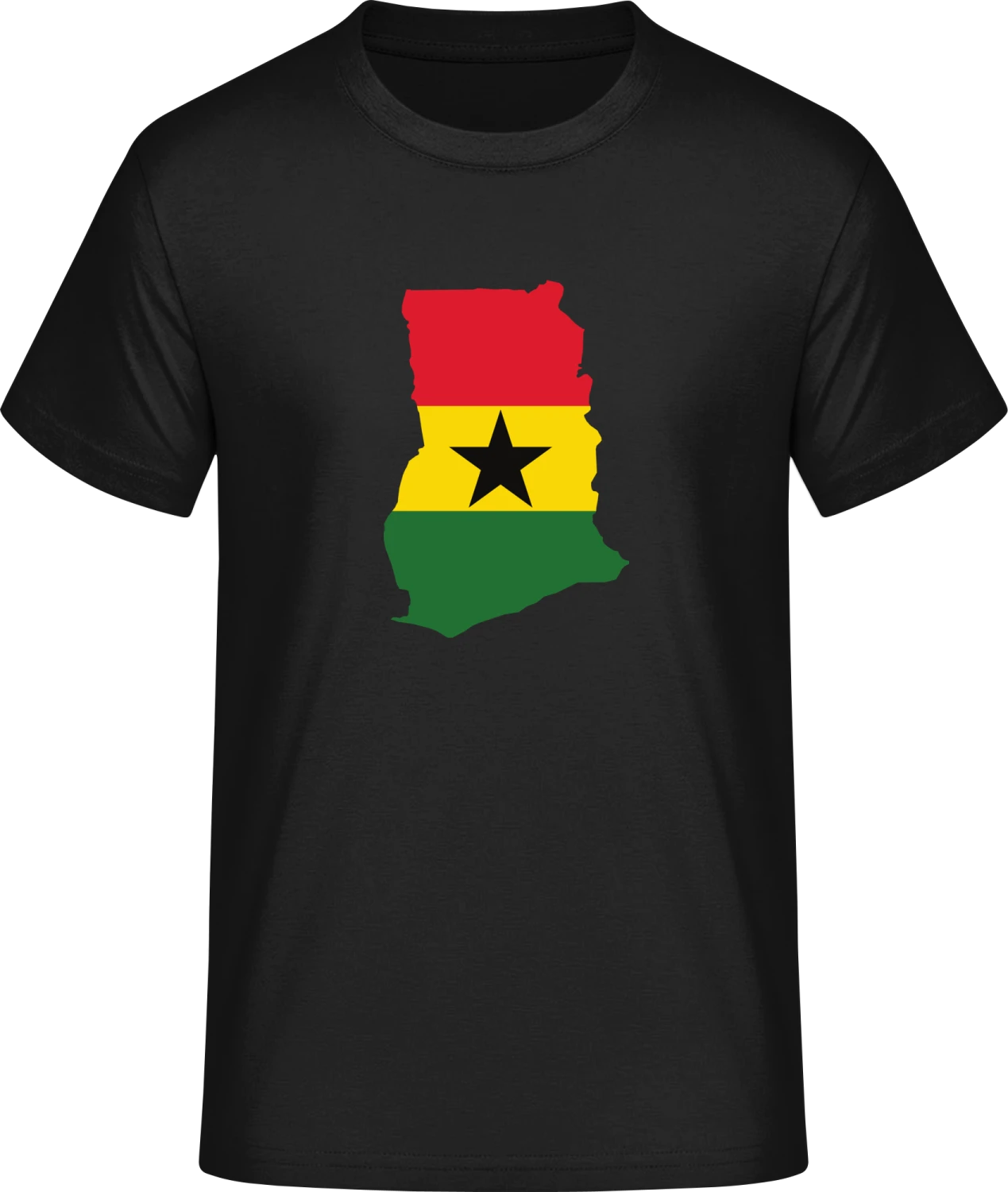 Ghana Map - Front_Schwarz