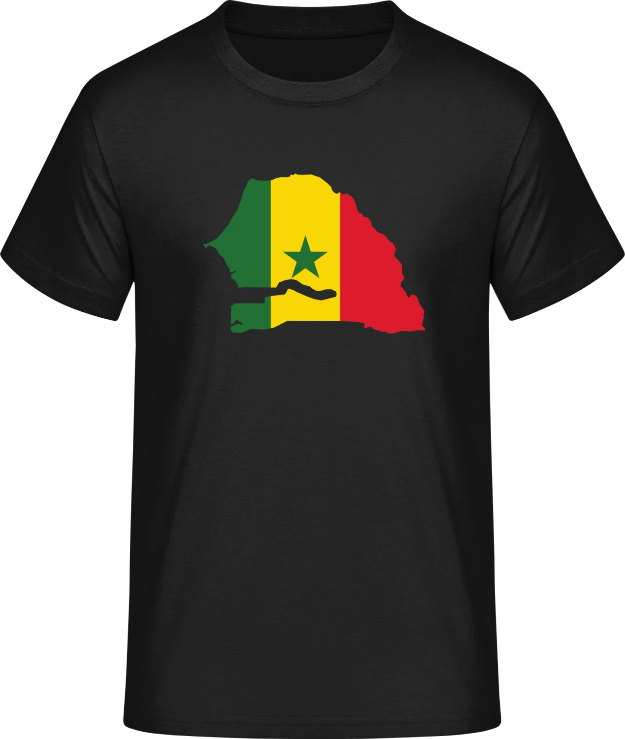 Senegal Map - Front_Schwarz