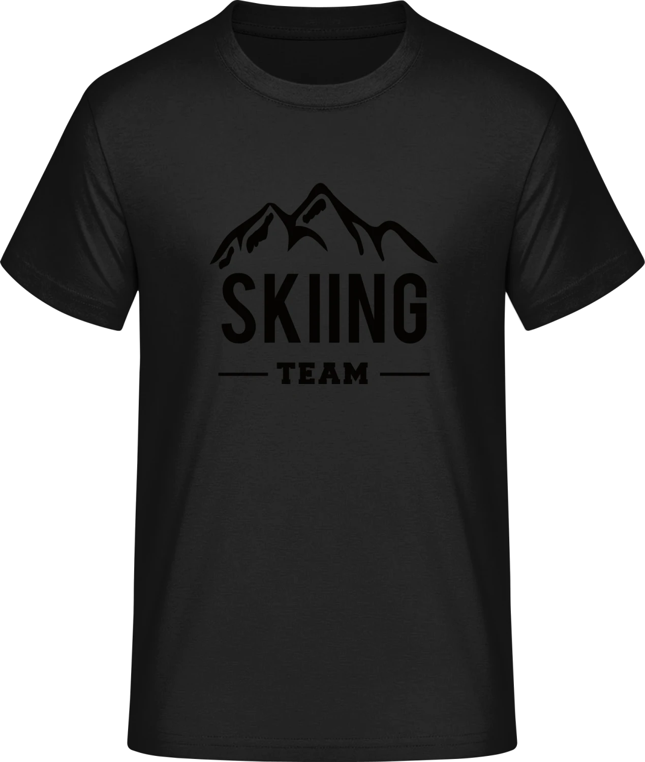 Skiing Team - Front_Schwarz