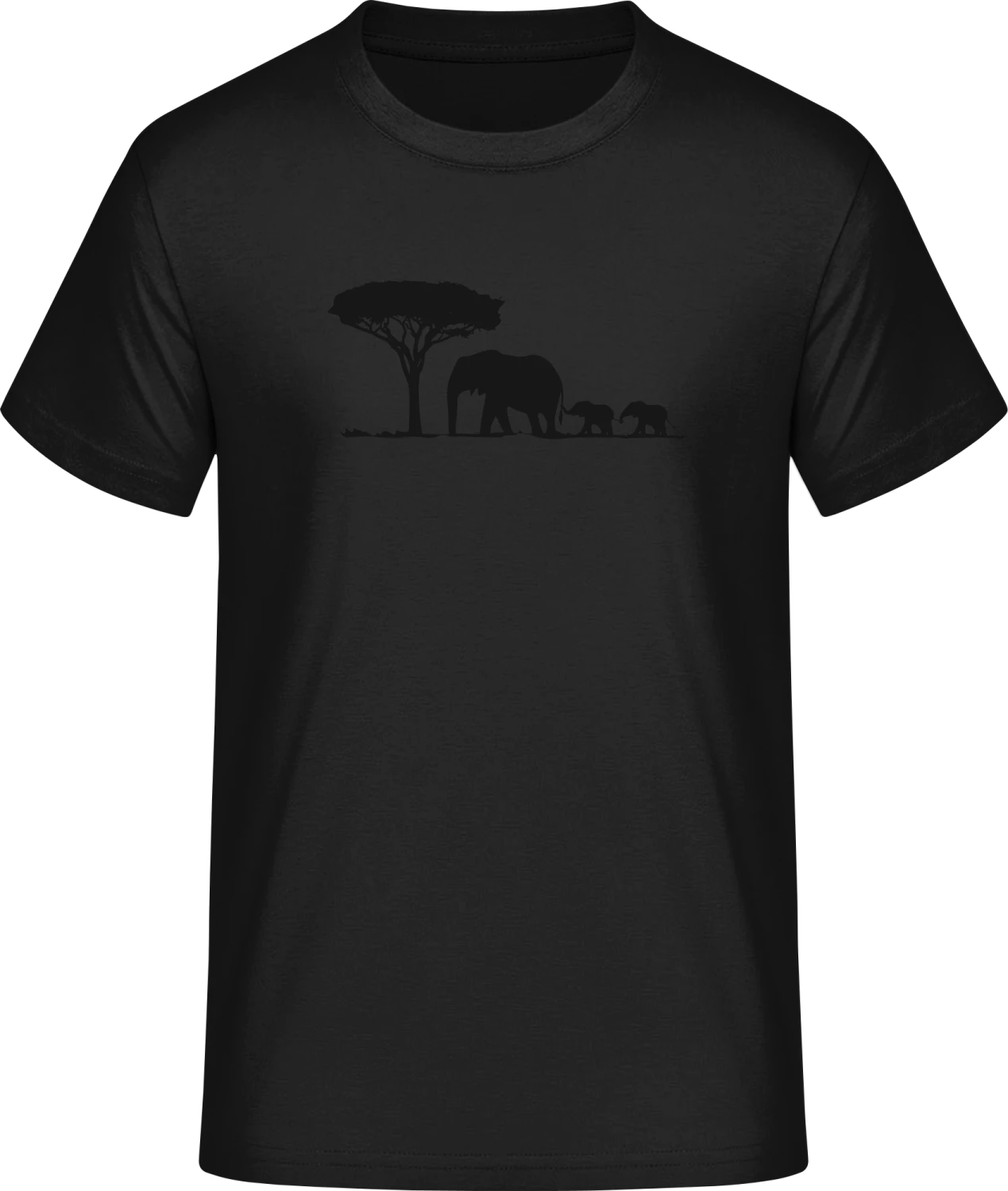 Elephant Family Landscape - Front_Schwarz