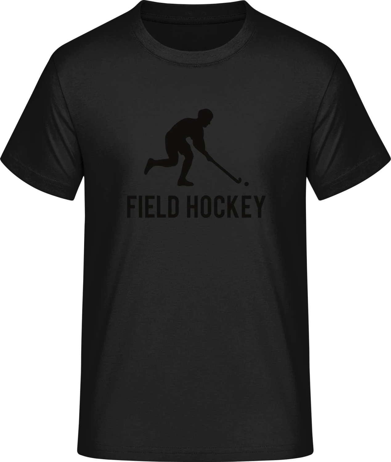 Field Hockey Silhouette - Front_Schwarz