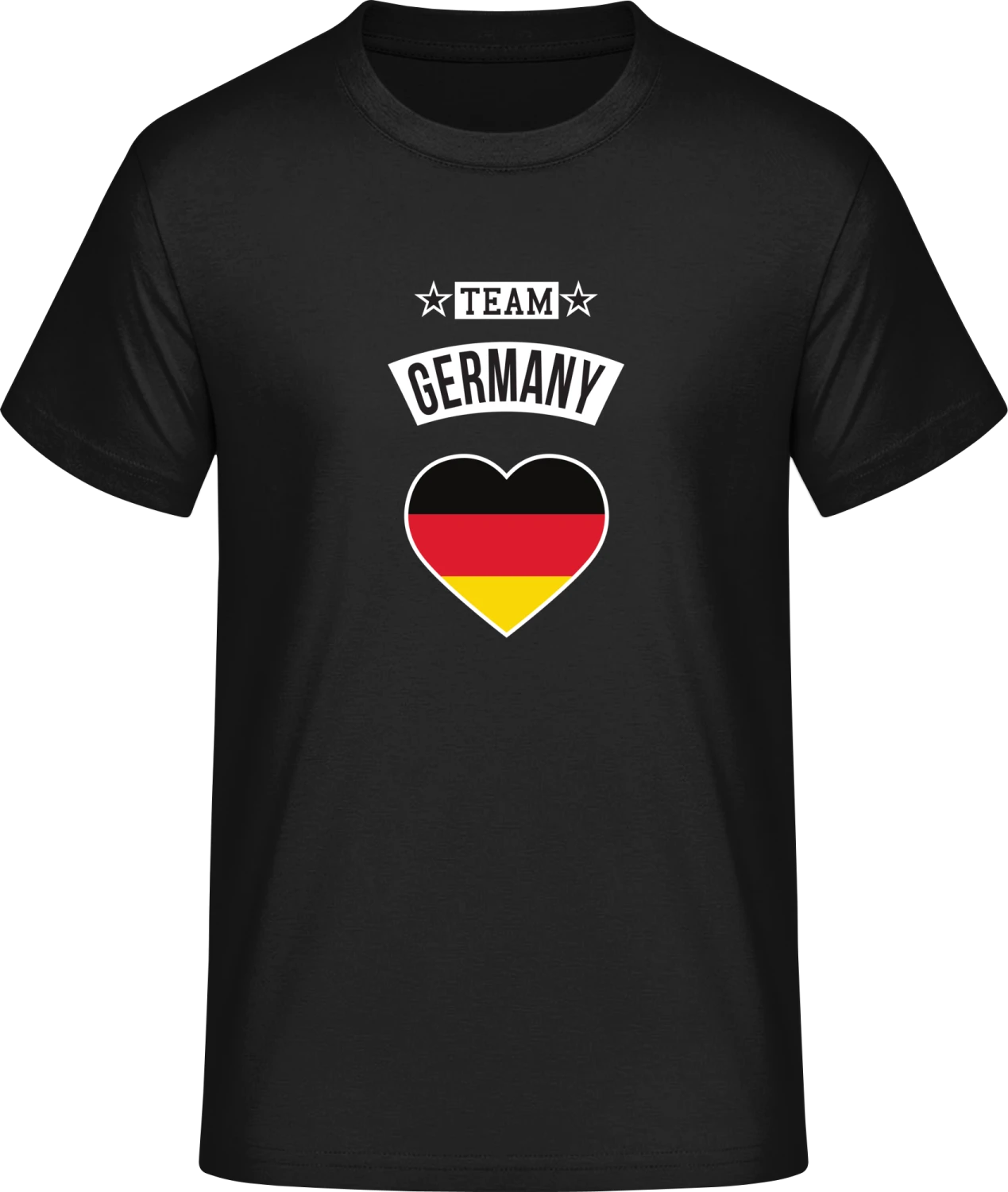 Team Germany Heart - Front_Schwarz