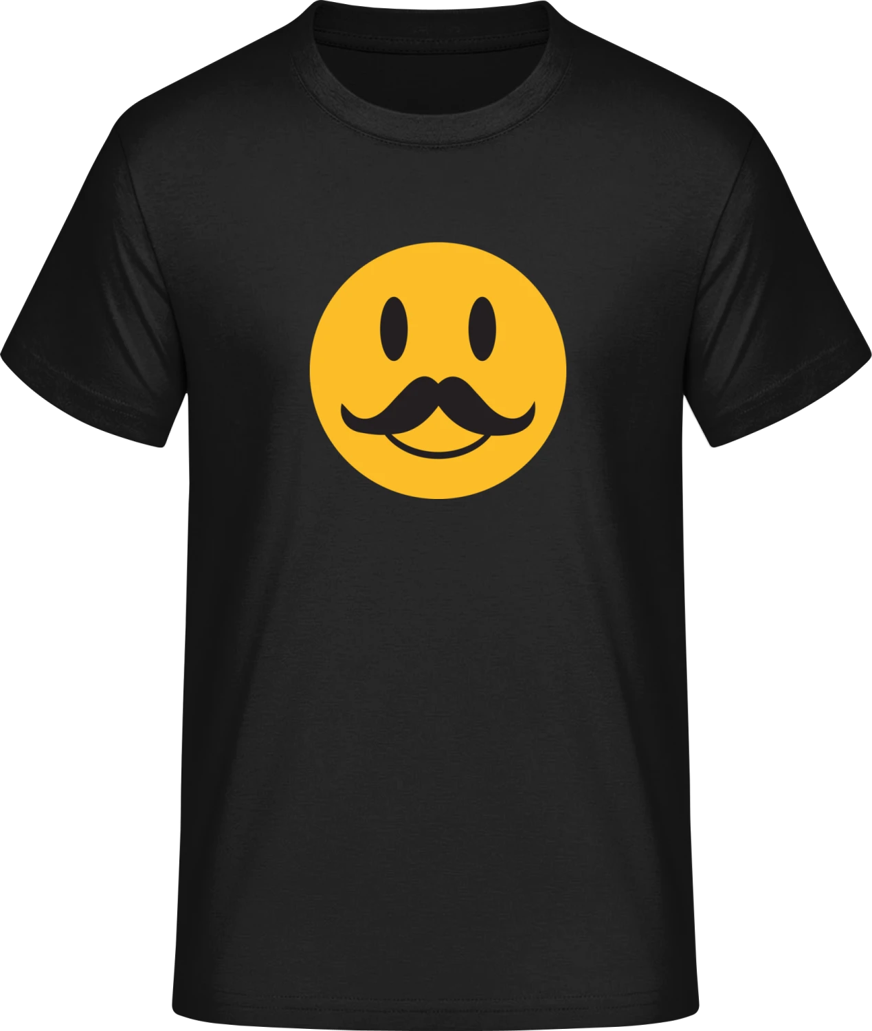 Mustache Smiley - Front_Schwarz